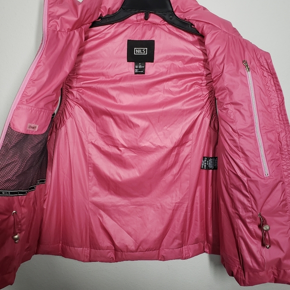 NILS Pink Down Puffer Vest Size 8 - Picture 4 of 10